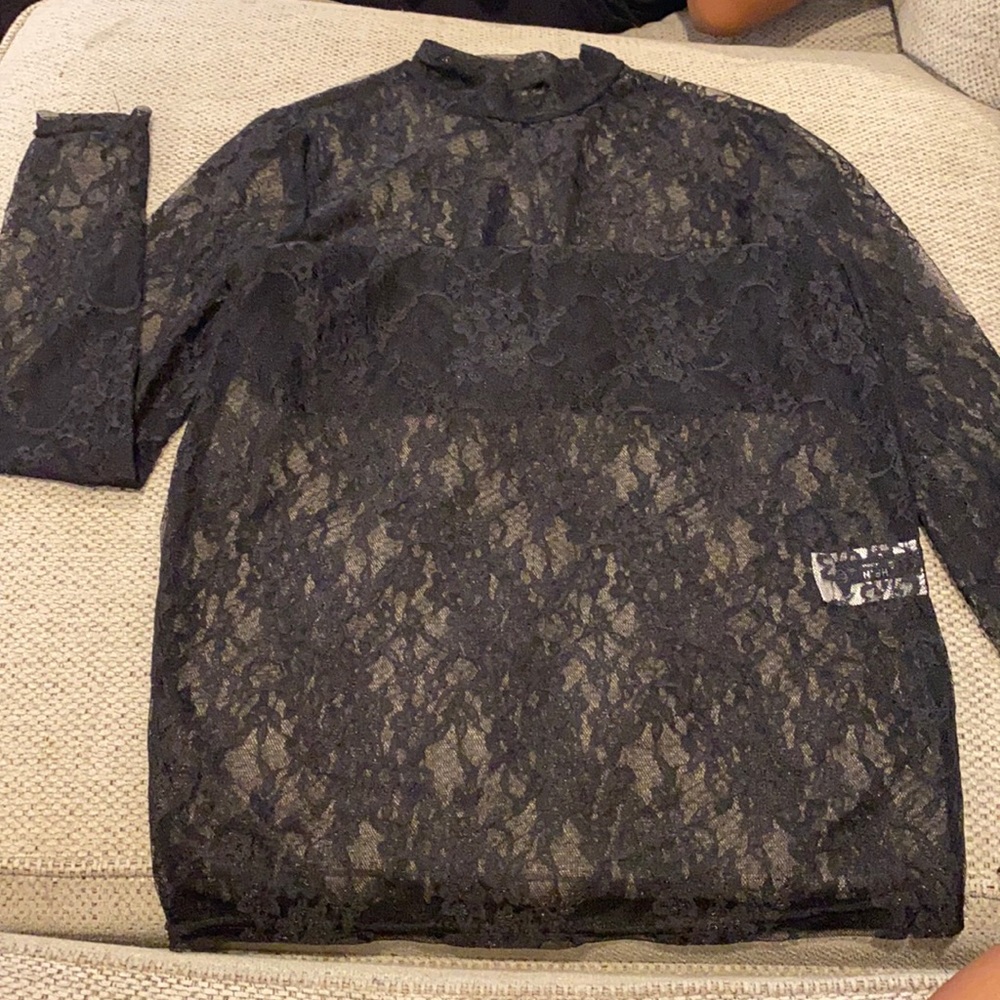 Black sheer dress ( never worn)